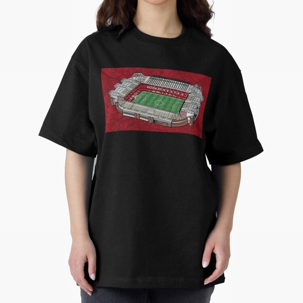 Old Trafford Manchester United Oversized T-Shirt Experience FIFA World Cup 2026 Spirit, Driven by Portugal, Mbappe and Neymar, Retro Football Energy, Iconic Rivalries, Trophy Chase Drama and Stadium Atmosphere; Ideal for Fans Who Follow Messi,