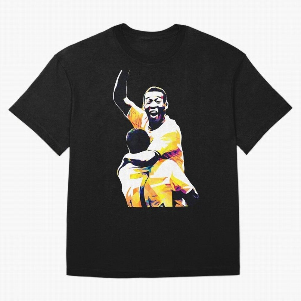 Pele Pop Art Oversized T-Shirt Celebrate Fan Favorites in FIFA World Cup 2026 Group Stage Spirit, Featuring Germany, Messi and Cristiano Ronaldo, Football History, Final Match Energy, Crowd Noise and Once in a Lifetime Moments; Perfect for People