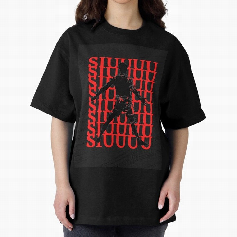 cristiano ronaldo siuuu Oversized T-Shirt Experience the FIFA World Cup 2026 Group Stage Journey through Mbappe and Neymar Highlights, England Pride, Worldwide Fan Energy, Dramatic Goals, Stadium Lights and Championship Celebrations; Ideal for