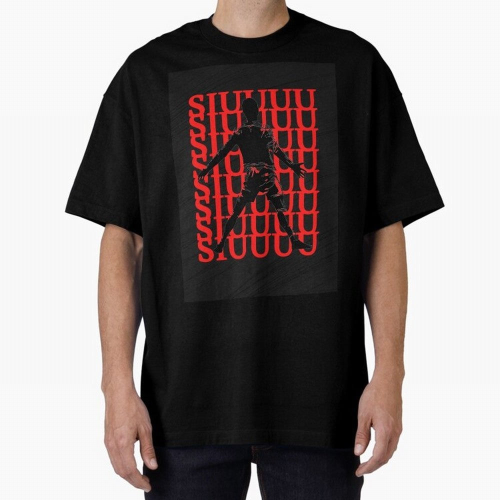 cristiano ronaldo siuuu Oversized T-Shirt Experience the FIFA World Cup 2026 Group Stage Journey through Mbappe and Neymar Highlights, England Pride, Worldwide Fan Energy, Dramatic Goals, Stadium Lights and Championship Celebrations; Ideal for