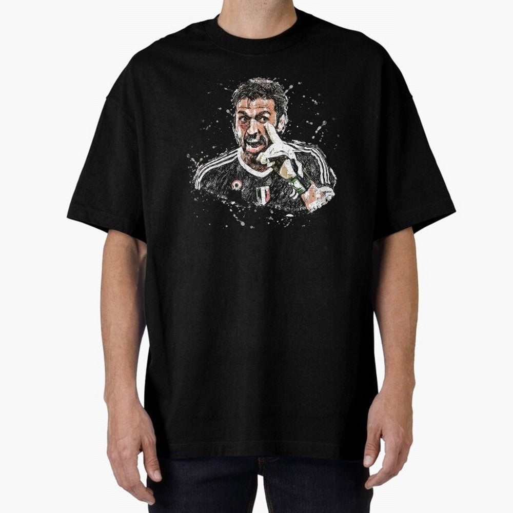 Buffon_Gianluigi Buffon Oversized T-Shirt Celebrate Unforgettable Nights in FIFA World Cup 2026 for Fans of Mbappe and Neymar and Spain and Netherlands, Bringing Championship Spirit, Famous Goals, Roaring Crowds and International Football Unity;