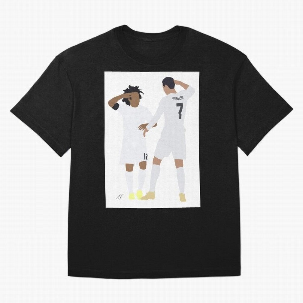 Ronaldo & Marcelo Oversized T-Shirt Make Every Kick Count in Match Day Hype around FIFA World Cup 2026, Messi, Neymar and Mbappe, France, Worldwide Fan Energy, Dramatic Goals, Stadium Lights and Championship Celebrations; Perfect for Supporters Who