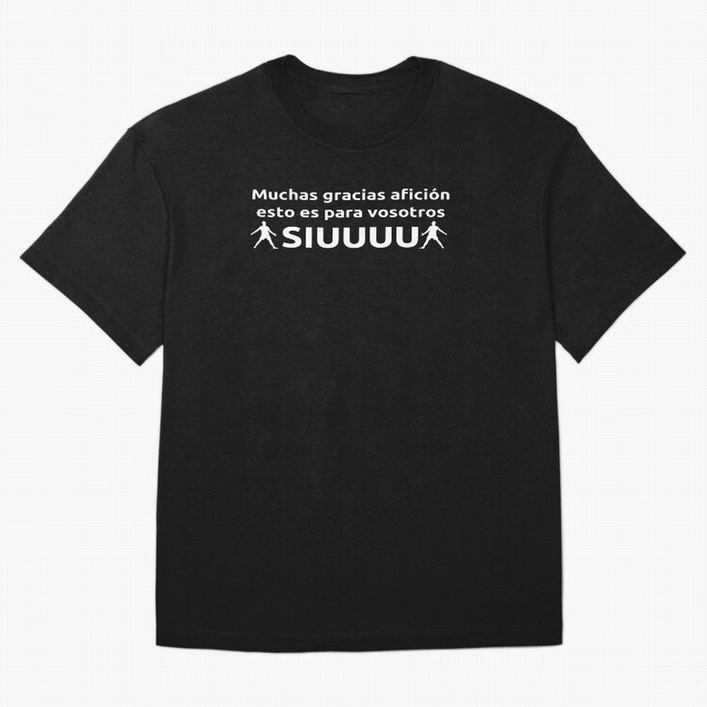 Muchas gracias afici¨®n, esto es para vosotros Siuuu Oversized T-Shirt Bring a Vintage Feel to FIFA World Cup 2026 USA Canada Mexico for Fans of CR7 and Germany, Bringing Game Day Rituals, Football Legends, Country Pride and the Road to the Final;