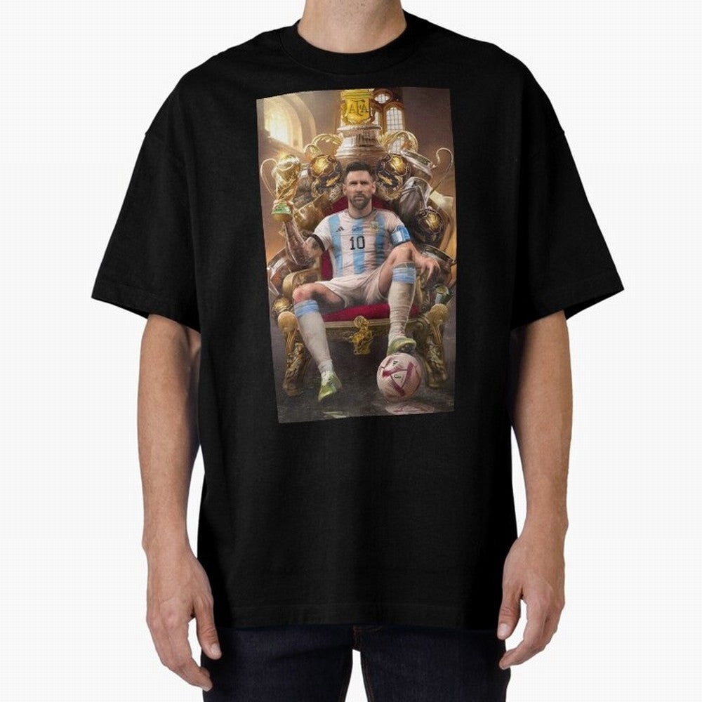 Lionel Messi Oversized T-Shirt Bring Home FIFA World Cup 2026 Group Stage Spirit, Celebrating England, France and Netherlands, Neymar, Haaland and Cristiano Ronaldo, Supporter Pride, Iconic Celebrations, Legendary Names and Global Match Day Energy;