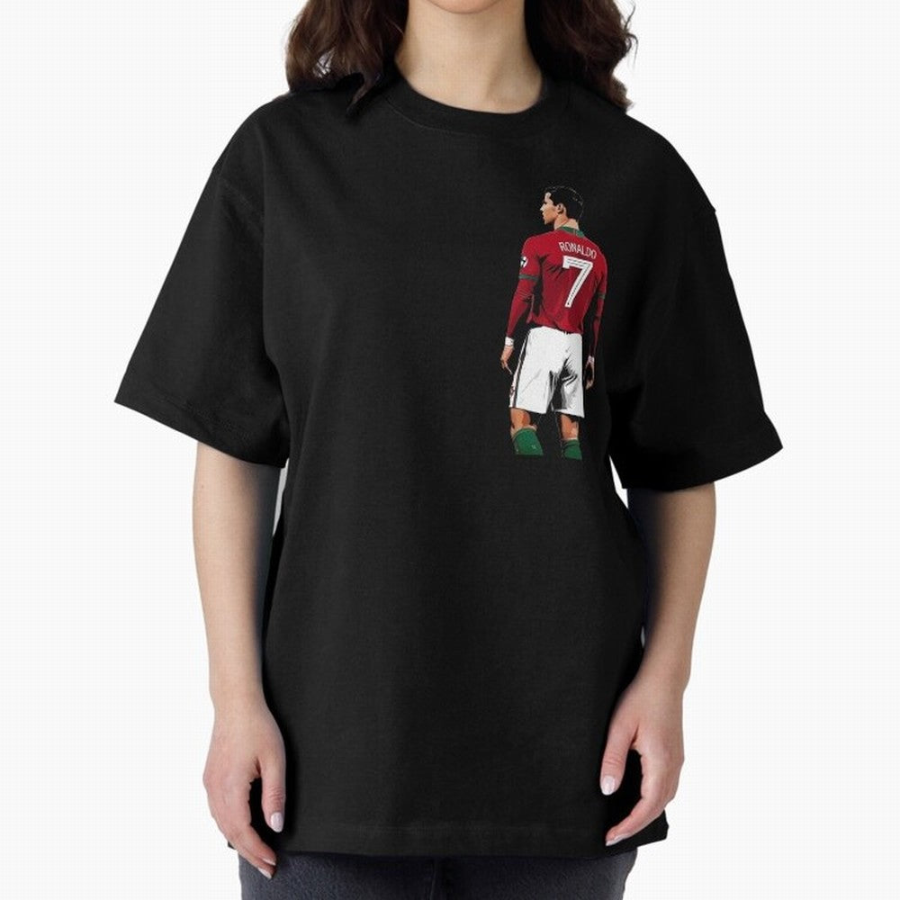 Cristiano Ronaldo inspired design Oversized T-Shirt Celebrate Football Dreams Across FIFA World Cup 2026 for Fans of Cristiano Ronaldo, Haaland and CR7 and Argentina and Brazil, Bringing Worldwide Fan Energy, Dramatic Goals, Stadium Lights and