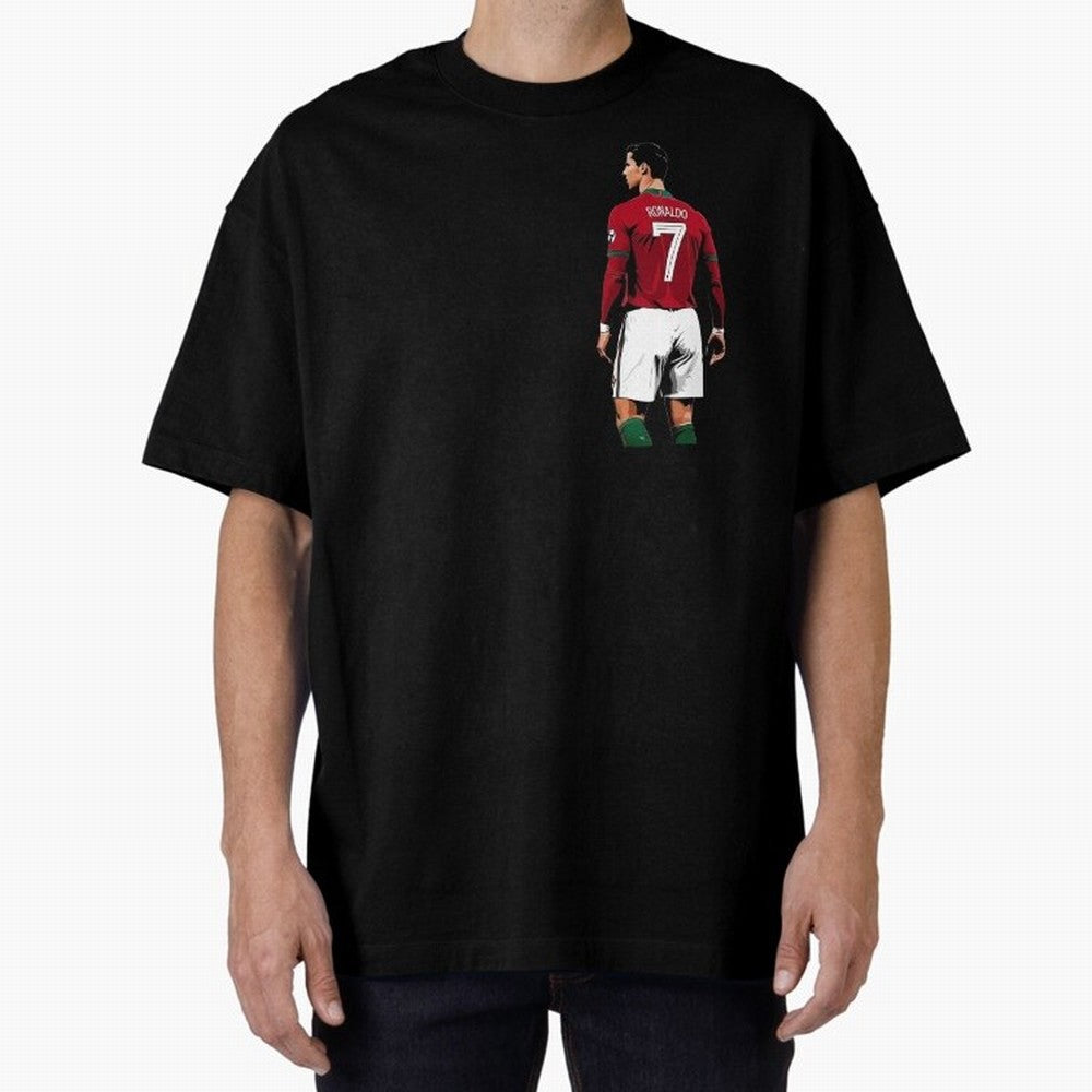 Cristiano Ronaldo inspired design Oversized T-Shirt Celebrate Football Dreams Across FIFA World Cup 2026 for Fans of Cristiano Ronaldo, Haaland and CR7 and Argentina and Brazil, Bringing Worldwide Fan Energy, Dramatic Goals, Stadium Lights and