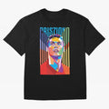 CR7 Pop Art Oversized T-Shirt Discover FIFA World Cup 2026 Filled with Cristiano Ronaldo, Germany Energy, Sports Nostalgia, International Competition, Famous Players and Unforgettable Victories; Great for Supporters Who Love Legendary Players,