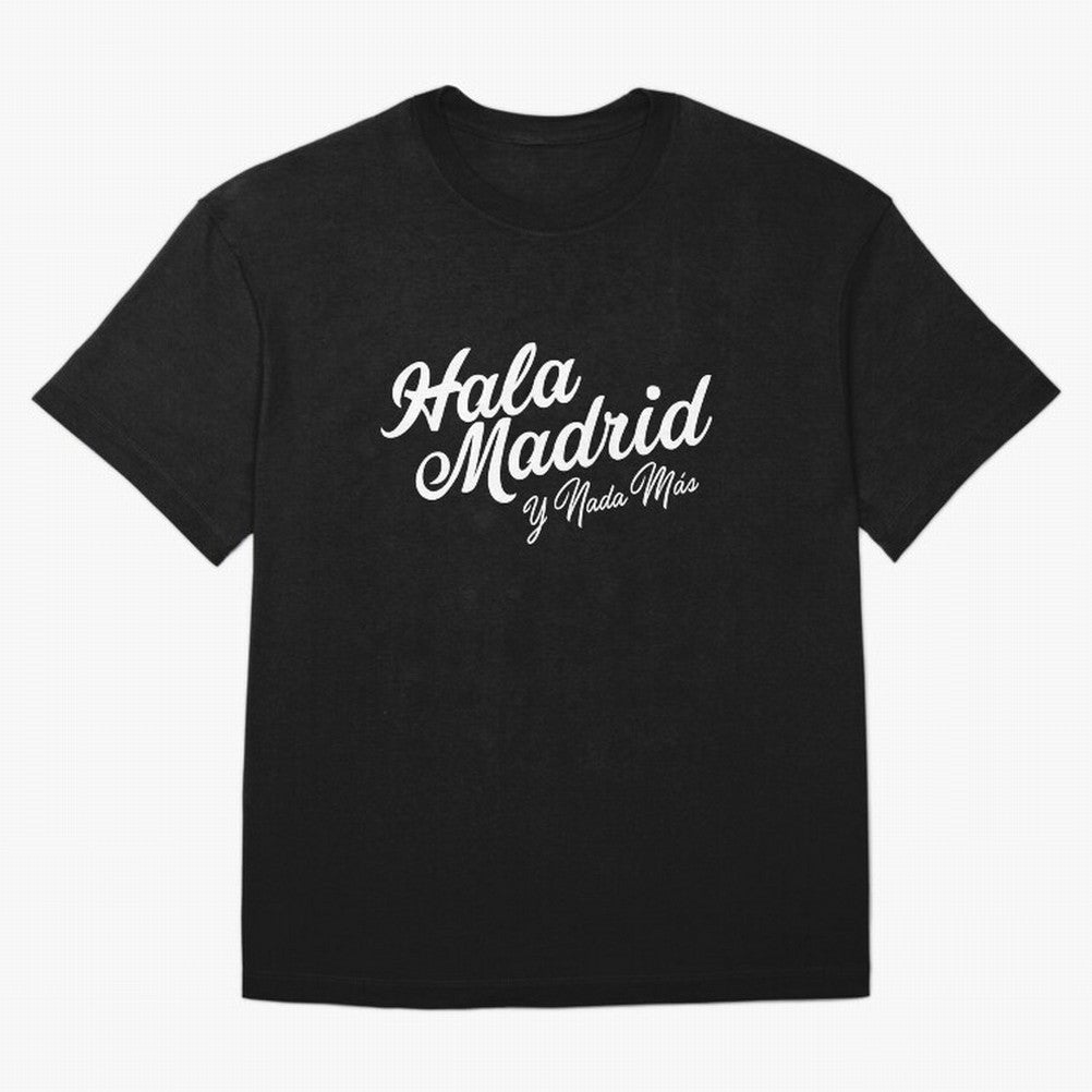 HALA MADRID Oversized T-Shirt Celebrate Football Dreams Across FIFA World Cup 2026 Group Stage for Fans of Messi and Germany, Bringing Global Supporter Spirit, Legendary Goals, National Colors and Tournament Celebration; Made for Collectors Who