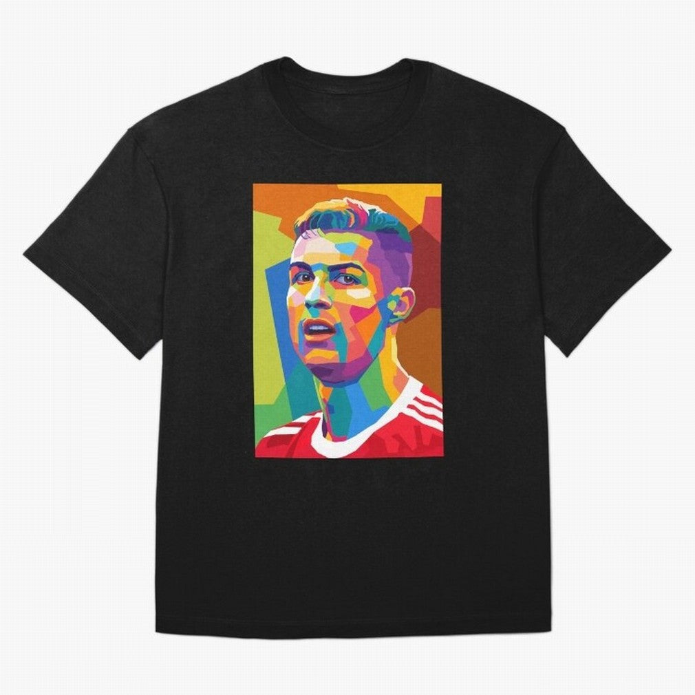 Cristiano Ronaldo Wpap Pop Art Oversized T-Shirt Feel FIFA World Cup 2026 USA Canada Mexico Inspired by Neymar, Netherlands Energy, Football Passion, Legendary Performances, Festival Vibes and Supporter Community; Great for Supporters Who Love