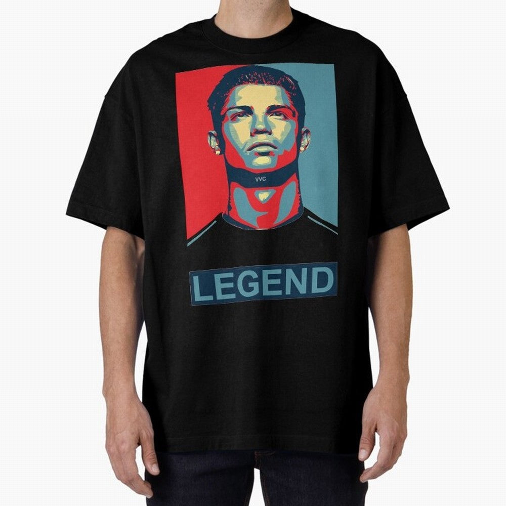 cristiano ronaldo legend Es Oversized T-Shirt Turn Up for FIFA World Cup 2026 Spirit, Centered on Argentina, Cristiano Ronaldo, Vintage Soccer Flavor, Modern Football Stars, National Flags and Final Night Emotion; Created for Match Day Parties,