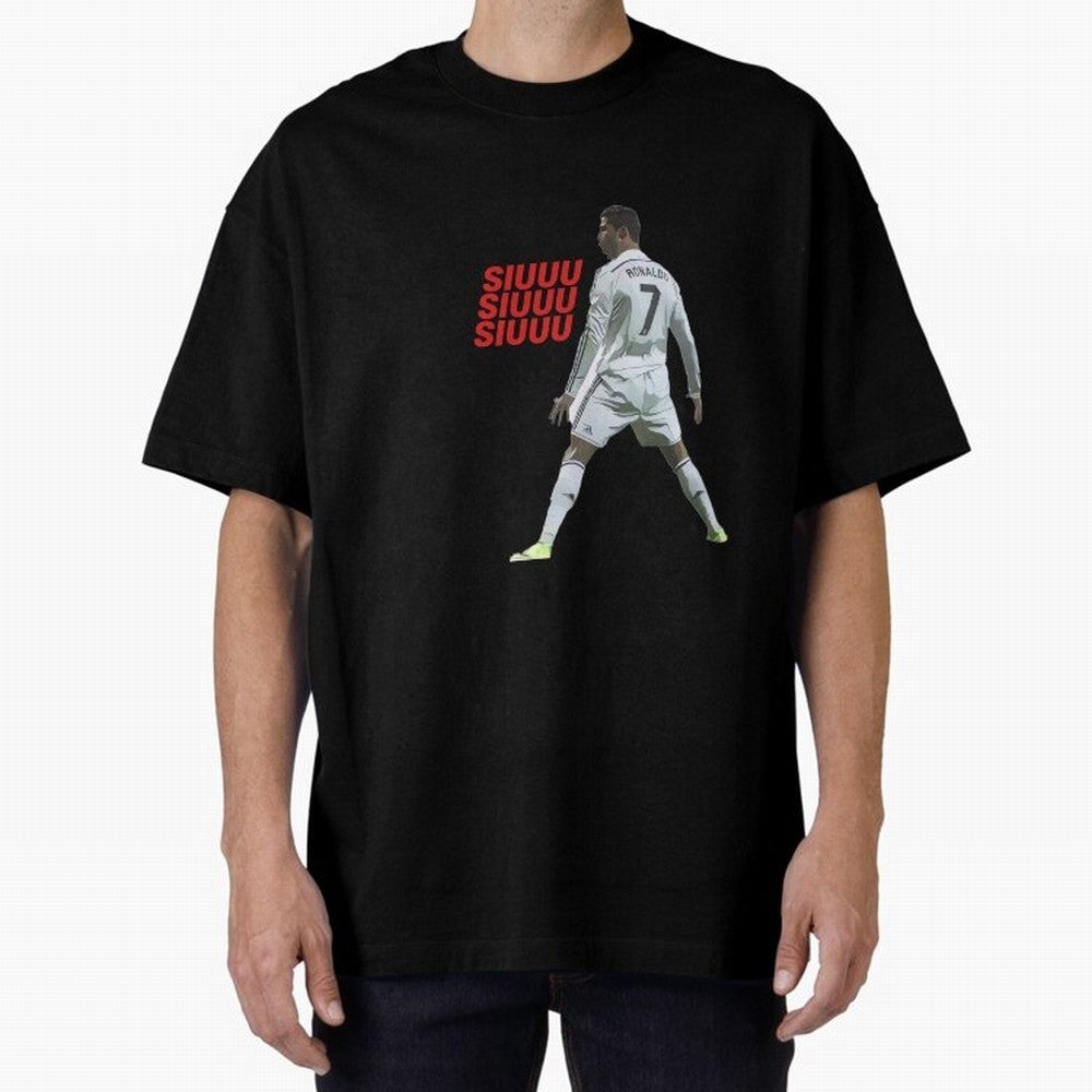 SIUUU #25 Oversized T-Shirt Celebrate Rivalries and Pride in FIFA World Cup 2026 USA Canada Mexico with Messi, England, France and Netherlands Energy, Stadium Chants, National Pride, Trophy Dreams and Unforgettable Football Memories; Perfect for