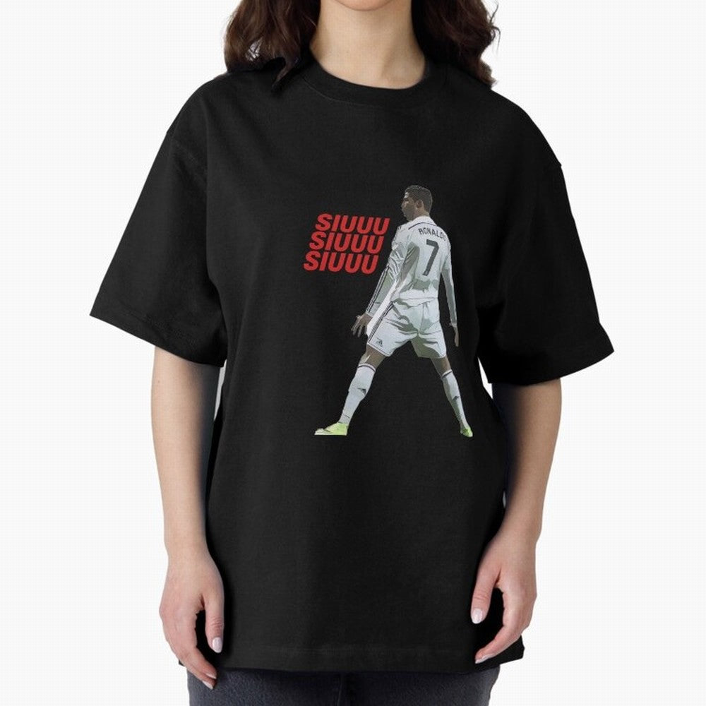 SIUUU #25 Oversized T-Shirt Celebrate Rivalries and Pride in FIFA World Cup 2026 USA Canada Mexico with Messi, England, France and Netherlands Energy, Stadium Chants, National Pride, Trophy Dreams and Unforgettable Football Memories; Perfect for