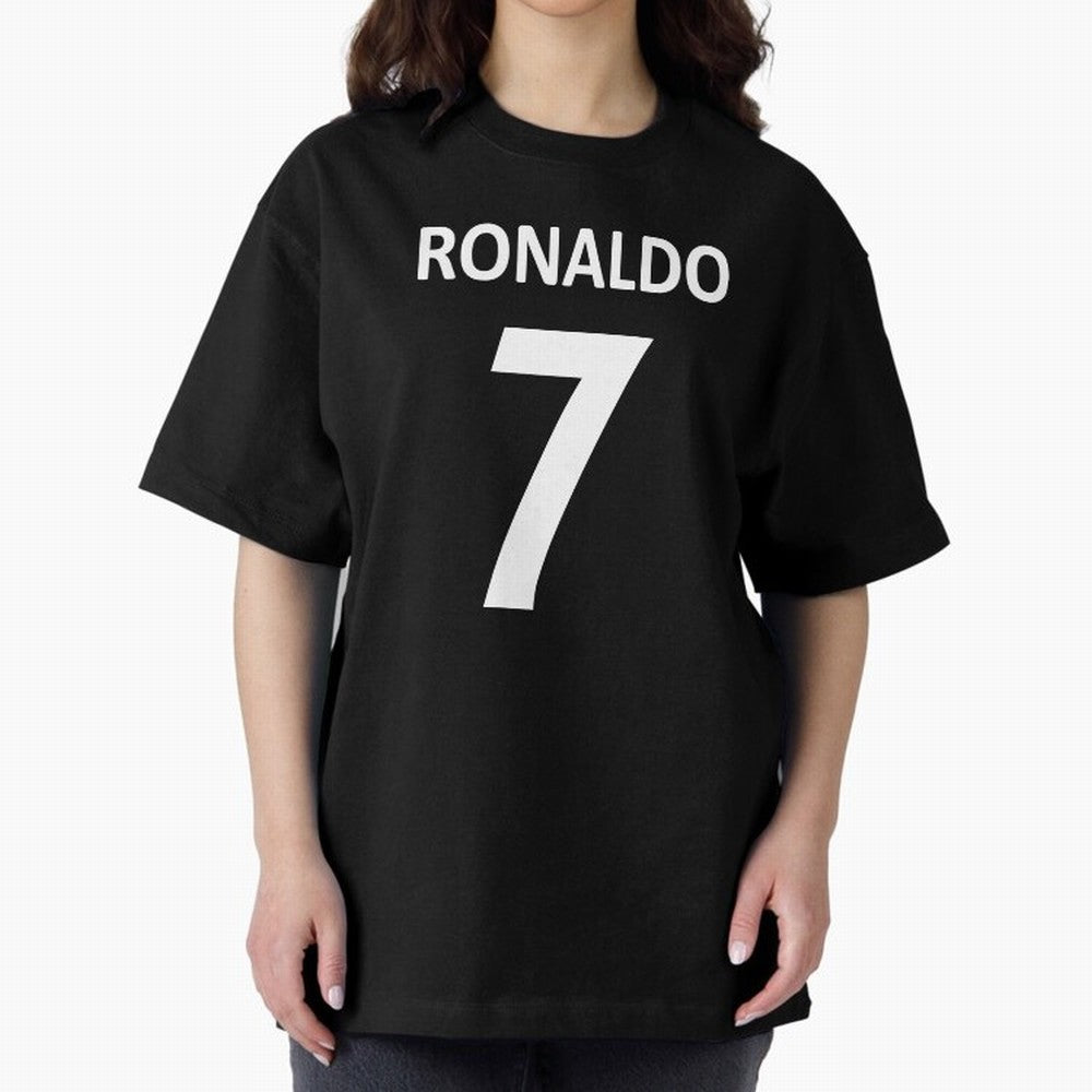 RONALDO NO.7 Oversized T-Shirt Join Supporters Worldwide for Match Day Hype around FIFA World Cup 2026 USA Canada Mexico, Mbappe and Neymar, Argentina and Brazil, Vintage Soccer Flavor, Modern Football Stars, National Flags and Final Night Emotion;