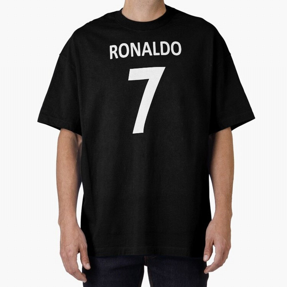 RONALDO NO.7 Oversized T-Shirt Join Supporters Worldwide for Match Day Hype around FIFA World Cup 2026 USA Canada Mexico, Mbappe and Neymar, Argentina and Brazil, Vintage Soccer Flavor, Modern Football Stars, National Flags and Final Night Emotion;