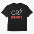 CR7 Power 2 Oversized T-Shirt Embrace FIFA World Cup 2026 Group Stage Spirit, Highlighting France and Portugal, Messi, CR7 and Mbappe, Sports Nostalgia, International Competition, Famous Players and Unforgettable Victories; Made for Collectors Who