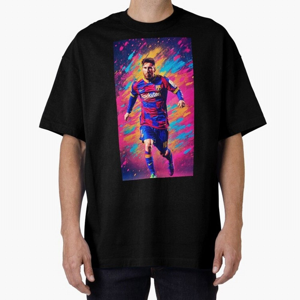Lionel Messi Oversized T-Shirt Make Your Look Match FIFA World Cup 2026 Group Stage for Fans of CR7 and Argentina and Brazil, Bringing Global Supporter Spirit, Legendary Goals, National Colors and Tournament Celebration; Ideal for Fans Who Follow