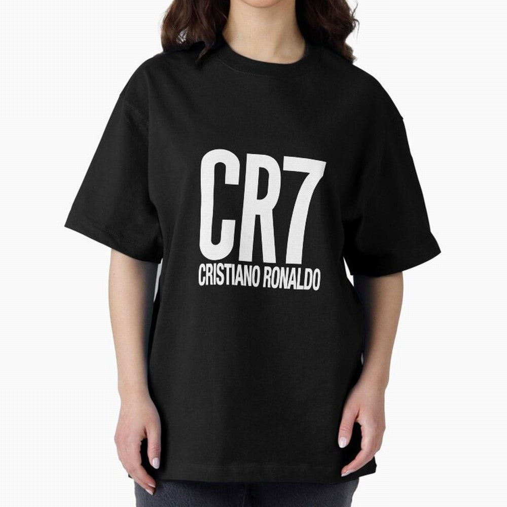 Cristiano Ronaldo Oversized T-Shirt Celebrate Supporters United by FIFA World Cup 2026 for Fans of Mbappe and Neymar and France and Portugal, Bringing Football Festival Excitement, Trophy Ambitions, Country Rivalries and Star Player Buzz; Ideal for