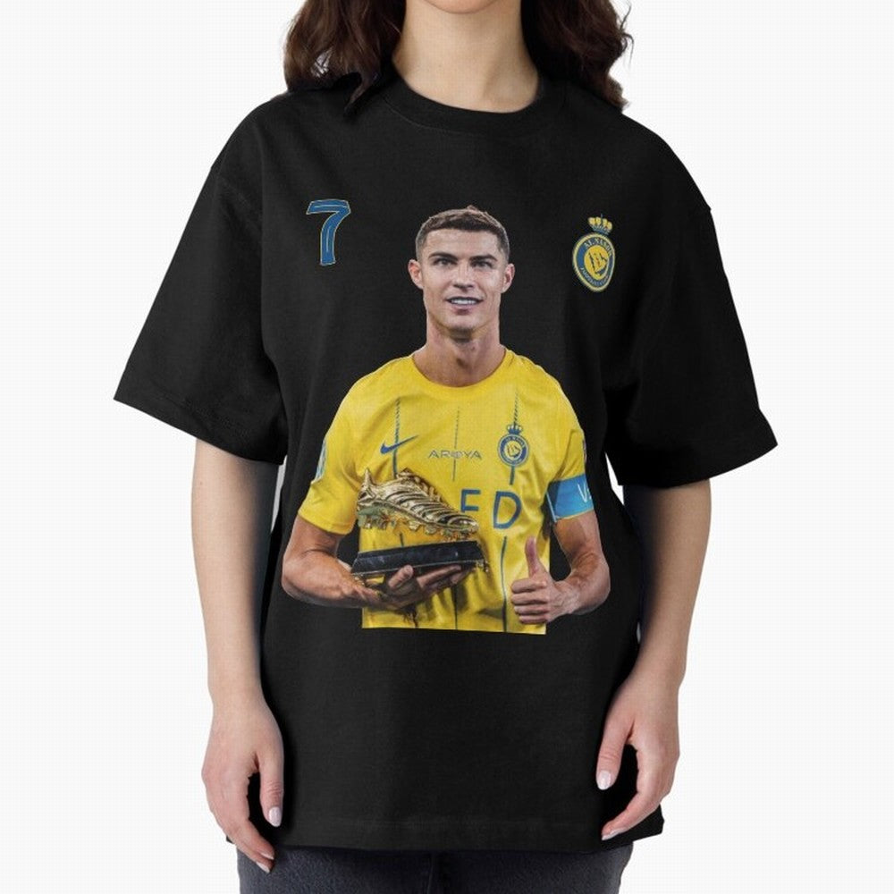 Cr7 cristiano ronaldo red black yellow blue milano real madid ronaldo cr ronaldo cristiano Portugal 7 9 united alnassr al nassr nassr al nassar hilal Oversized T-Shirt Bring Retro Soccer Energy to Match Day Hype around FIFA World Cup 2026 Group