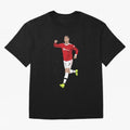 Cristiano Ronaldo Right Here Goal Celebration Oversized T-Shirt Get Ready for Match Day Hype around FIFA World Cup 2026, Mbappe and Neymar, England, Fan Favorite Moments, National Team Passion, Big Match Drama and Soccer History; Made for