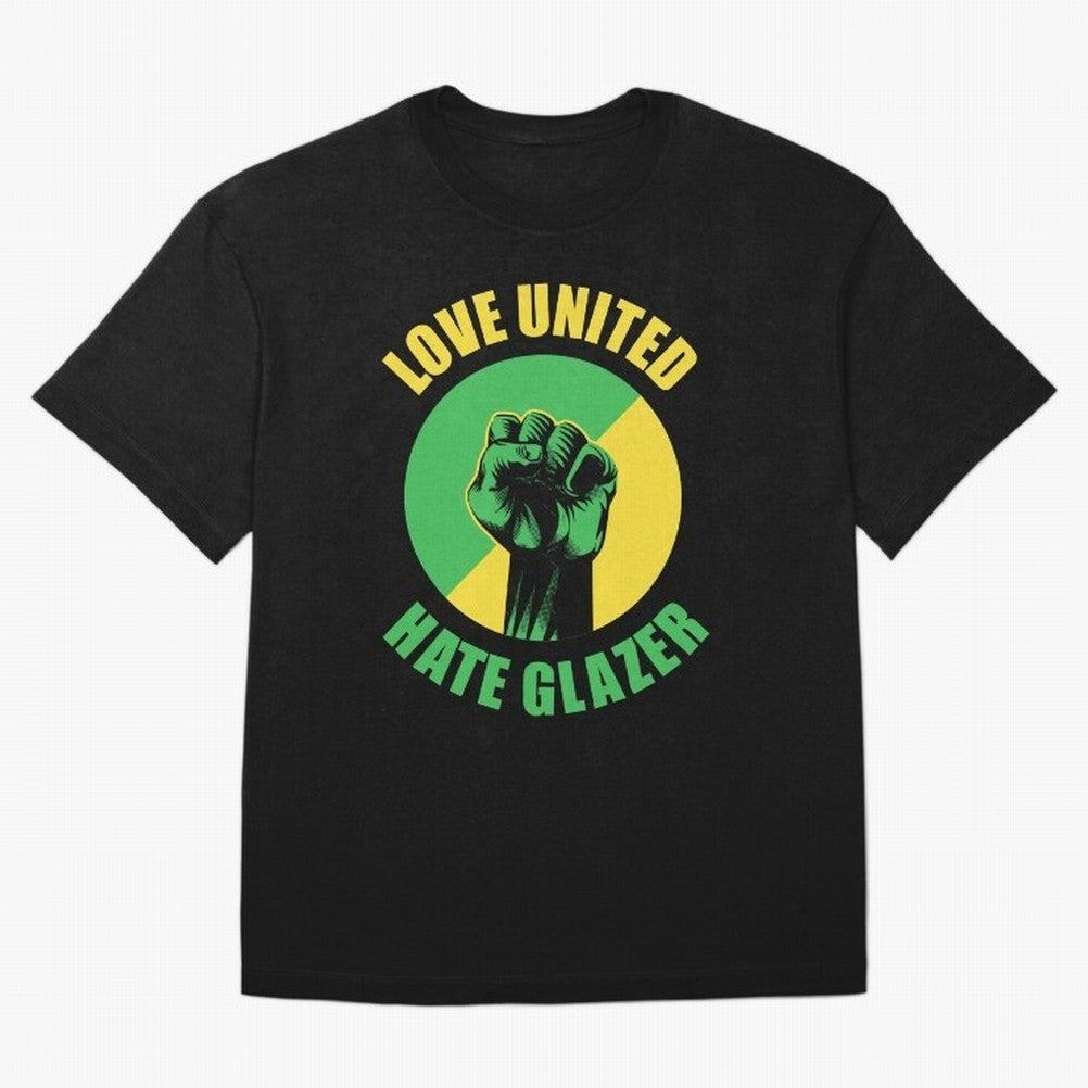 Love United Hate Glazer Oversized T-Shirt Feel the Roar of Match Day Hype around FIFA World Cup 2026 USA Canada Mexico, Cristiano Ronaldo, Haaland and CR7, Germany, Football Passion, Legendary Performances, Festival Vibes and Supporter Community;