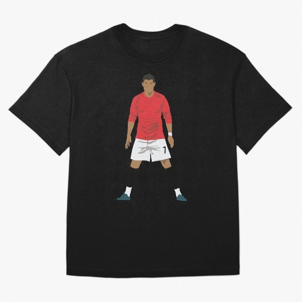Cristiano Ronaldo MUFC Oversized T-Shirt Carry the Dream of FIFA World Cup 2026 USA Canada Mexico Spirit, Capturing Germany, Messi and Cristiano Ronaldo, Champion Mindset, Group Stage Buzz, Knockout Tension and Passionate Fan Culture; Created for