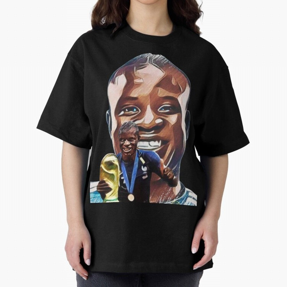 N'golo Kante Oversized T-Shirt Bring the FIFA World Cup 2026 USA Canada Mexico Journey through Cristiano Ronaldo Highlights, Brazil, Portugal and Argentina Pride, Stadium Memories, Football Loyalty, International Chants and Championship Tradition;