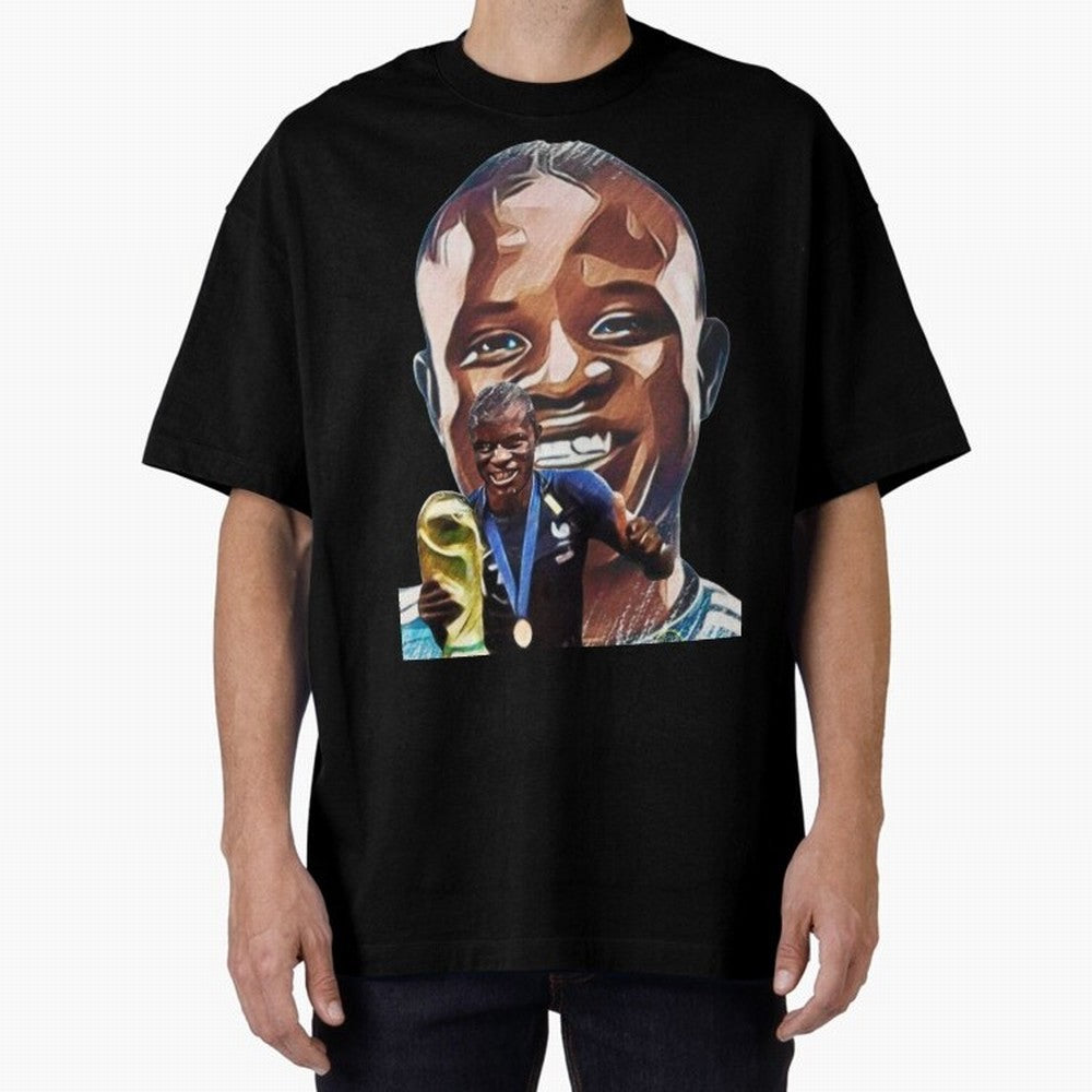 N'golo Kante Oversized T-Shirt Bring the FIFA World Cup 2026 USA Canada Mexico Journey through Cristiano Ronaldo Highlights, Brazil, Portugal and Argentina Pride, Stadium Memories, Football Loyalty, International Chants and Championship Tradition;