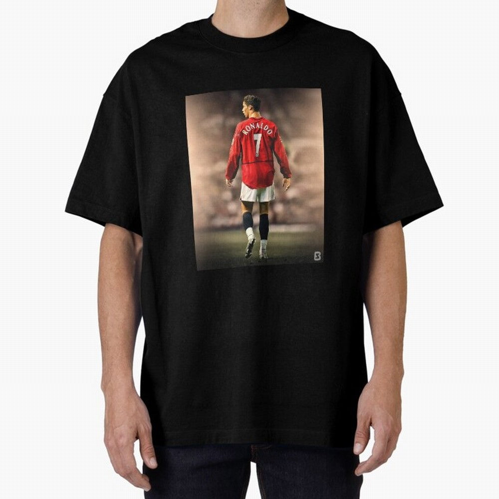 ronaldo Oversized T-Shirt Stand with FIFA World Cup 2026 USA Canada Mexico for Fans of CR7 and Argentina, France and Brazil, Bringing Match Day Excitement, Supporter Culture, Golden Goals and Global Football Passion; Built for Supporters Chasing