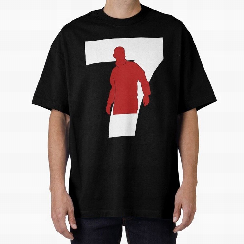 Eric Cantona Manchester United 7 Oversized T-Shirt Show Passion for the Stars of Global Football Passion for FIFA World Cup 2026, Built around CR7 and Messi, France, Football Passion, Legendary Performances, Festival Vibes and Supporter Community;