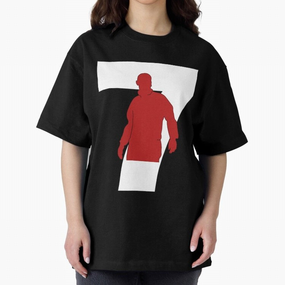 Eric Cantona Manchester United 7 Oversized T-Shirt Show Passion for the Stars of Global Football Passion for FIFA World Cup 2026, Built around CR7 and Messi, France, Football Passion, Legendary Performances, Festival Vibes and Supporter Community;