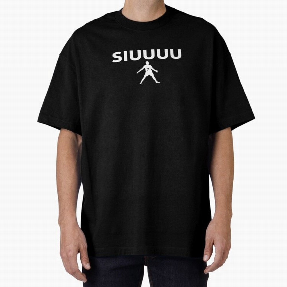 Siuuu Oversized T-Shirt Honor Football Greatness during the FIFA World Cup 2026 Journey through Haaland and Mbappe Highlights, Portugal Pride, Fan Favorite Moments, National Team Passion, Big Match Drama and Soccer History; Perfect for Supporters
