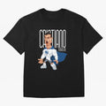 Commic Caricature of Cristiano Ronaldino 'CR7' Oversized T-Shirt Follow Every Goal of FIFA World Cup 2026 Highlighting Cristiano Ronaldo, Haaland and CR7, Argentina Energy, Worldwide Fan Energy, Dramatic Goals, Stadium Lights and Championship