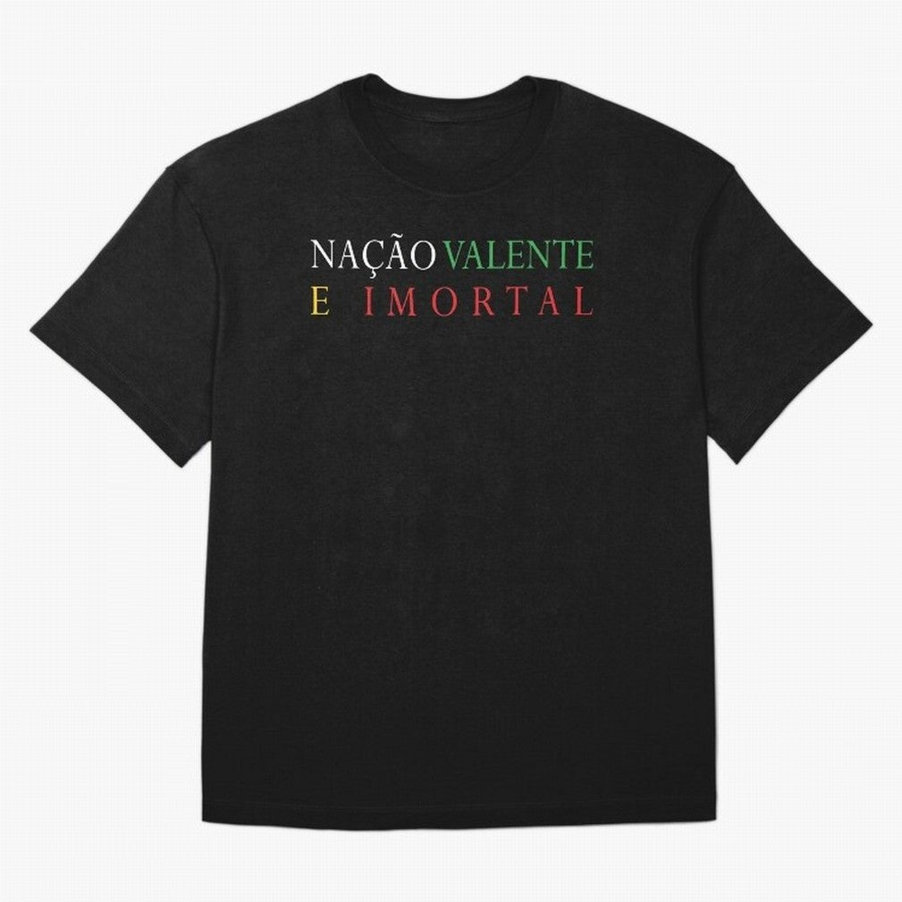 Na??o Valente e Imortal Portugal Oversized T-Shirt Bring a Champion Mindset to Match Day Hype around FIFA World Cup 2026 Group Stage, Neymar, Haaland and Cristiano Ronaldo, Spain, Stadium Memories, Football Loyalty, International Chants and