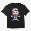Lionel Messi Oversized T-Shirt Bring Retro Soccer Energy to Global Football Passion for FIFA World Cup 2026 Group Stage, Inspired by Mbappe, Spain and Netherlands, Soccer Culture, Superstar Moments, National Team Dreams and Competitive Fire; Great