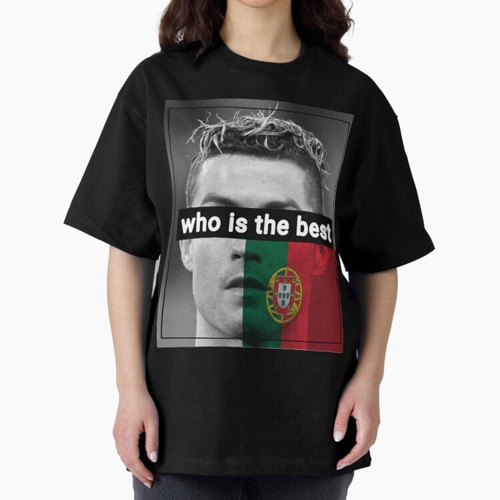 ronaldo Oversized T-Shirt Celebrate the Next Chapter of FIFA World Cup 2026 USA Canada Mexico Centered on Messi, Neymar and Mbappe, Argentina, France and Brazil Energy, Retro Football Energy, Iconic Rivalries, Trophy Chase Drama and Stadium