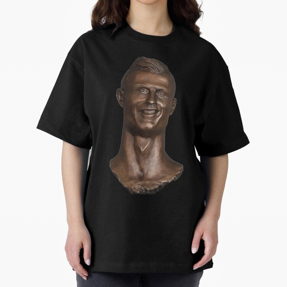 Cristiano Ronaldo Bust Scary Oversized T-Shirt Show Fan Pride Across Global Football Passion for FIFA World Cup 2026 Group Stage, Featuring Neymar, Argentina, France and Brazil, Champion Mindset, Group Stage Buzz, Knockout Tension and Passionate