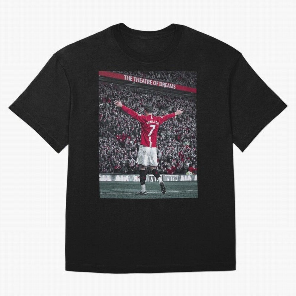 Cristiano Ronaldo Manchester United Oversized T-Shirt Join Supporters Worldwide for FIFA World Cup 2026 USA Canada Mexico for Fans of Messi and Brazil, Portugal and Argentina, Bringing Classic Soccer Heritage, Championship Pressure, Fan Loyalty and