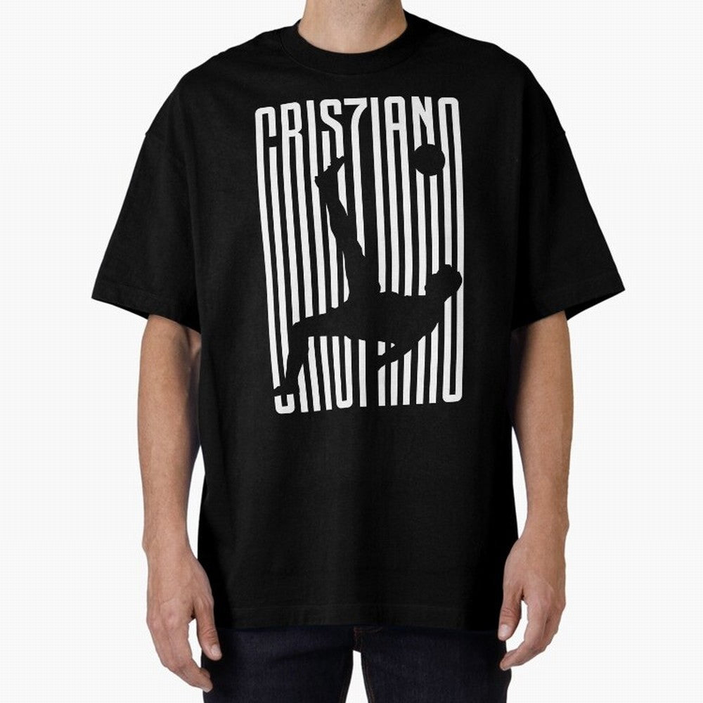 CR7 Juve White Oversized T-Shirt Join the Global Buzz around Match Day Hype around FIFA World Cup 2026 Group Stage, Cristiano Ronaldo, Spain, Classic Soccer Heritage, Championship Pressure, Fan Loyalty and International Pride; Made for Collectors