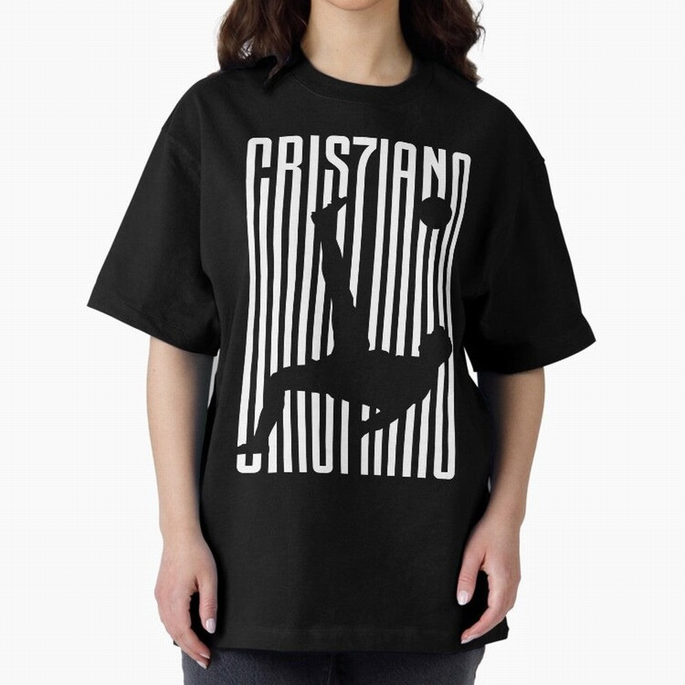 CR7 Juve White Oversized T-Shirt Join the Global Buzz around Match Day Hype around FIFA World Cup 2026 Group Stage, Cristiano Ronaldo, Spain, Classic Soccer Heritage, Championship Pressure, Fan Loyalty and International Pride; Made for Collectors