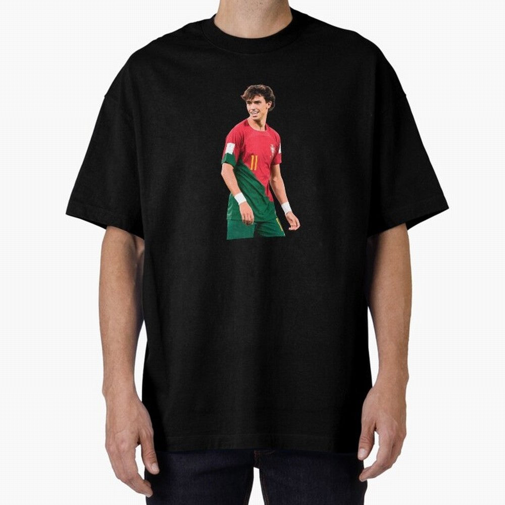 Joao Felix Oversized T-Shirt Make Every Kick Count in Global Football Passion for FIFA World Cup 2026 Group Stage, Celebrating CR7, England, France and Netherlands, Global Supporter Spirit, Legendary Goals, National Colors and Tournament
