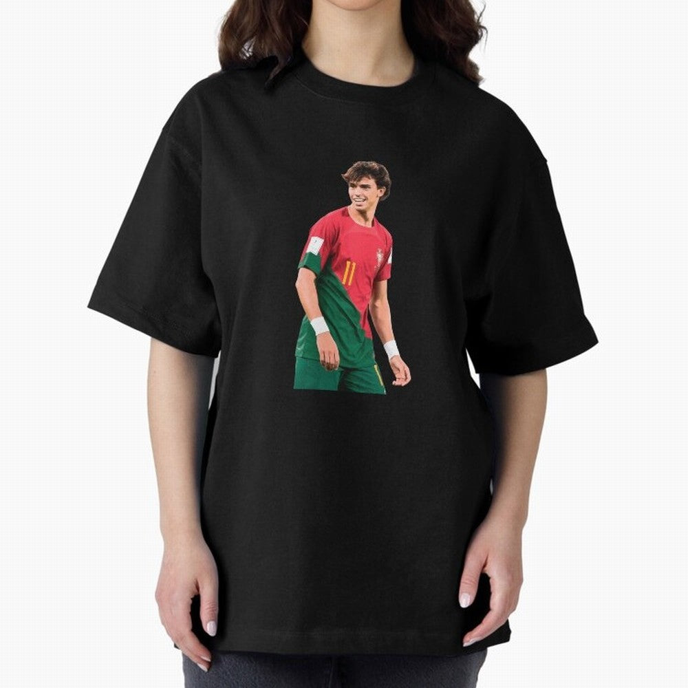 Joao Felix Oversized T-Shirt Make Every Kick Count in Global Football Passion for FIFA World Cup 2026 Group Stage, Celebrating CR7, England, France and Netherlands, Global Supporter Spirit, Legendary Goals, National Colors and Tournament