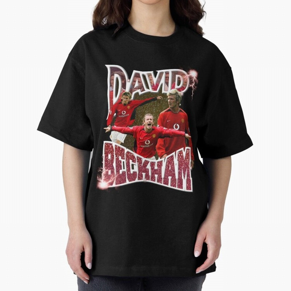 David Beckham Graphic Tee Oversized T-Shirt Show Up for the Glory of FIFA World Cup 2026 Spirit, Centered on Brazil, Portugal and Argentina, Messi, CR7 and Mbappe, Football Festival Excitement, Trophy Ambitions, Country Rivalries and Star Player