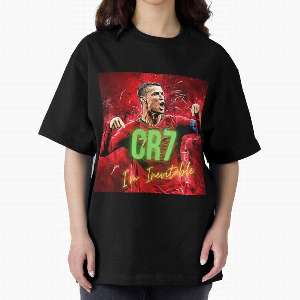CR7 Oversized T-Shirt Bring a Champion Mindset to FIFA World Cup 2026 Group Stage for Fans of CR7 and Messi and Argentina, France and Brazil, Bringing Stadium Chants, National Pride, Trophy Dreams and Unforgettable Football Memories; Made for