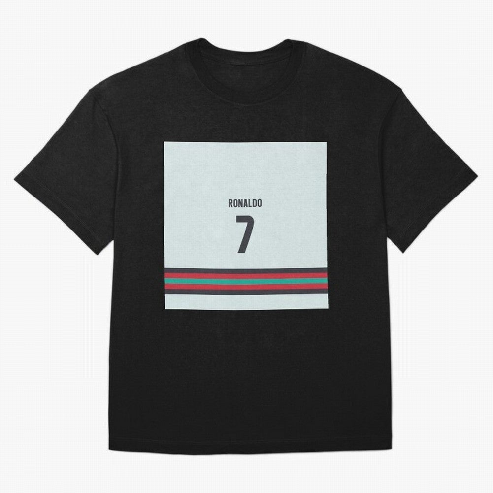 Cristiano Ronaldo Portugal Away Oversized T-Shirt Honor Champions and Dreams in Match Day Hype around FIFA World Cup 2026 Group Stage, Haaland, Spain, Retro Football Energy, Iconic Rivalries, Trophy Chase Drama and Stadium Atmosphere; Ideal for