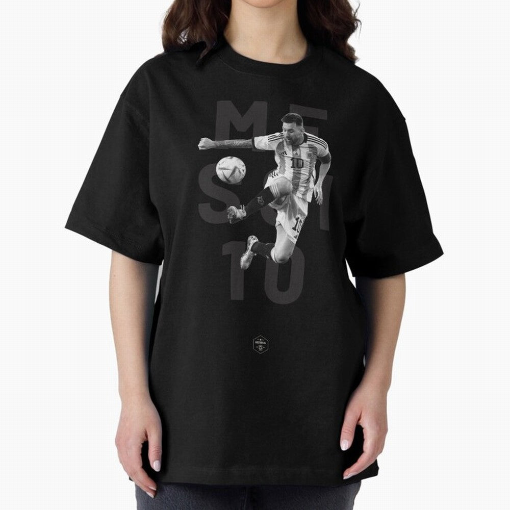 Lionel Messi Oversized T-Shirt Bring Match Day Fire to FIFA World Cup 2026 Spirit, with Portugal, Mbappe, Vintage Soccer Flavor, Modern Football Stars, National Flags and Final Night Emotion; Built for Supporters Chasing Trophy Dreams, Final Match