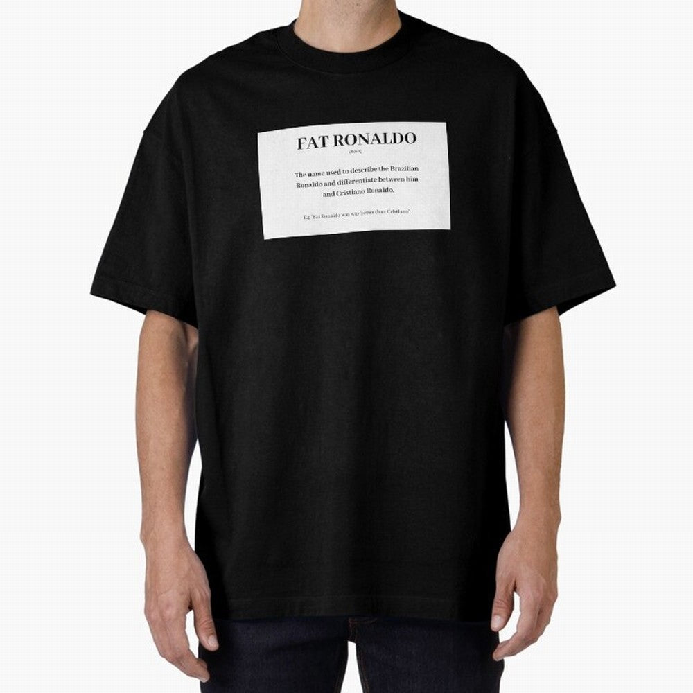 FAT RONALDO Oversized T-Shirt Carry the Colors and Pride of FIFA World Cup 2026 USA Canada Mexico for Fans of Neymar, Haaland and Cristiano Ronaldo and England, Bringing Goal Celebration Energy, Supporter Heritage, Football Icons and Worldwide