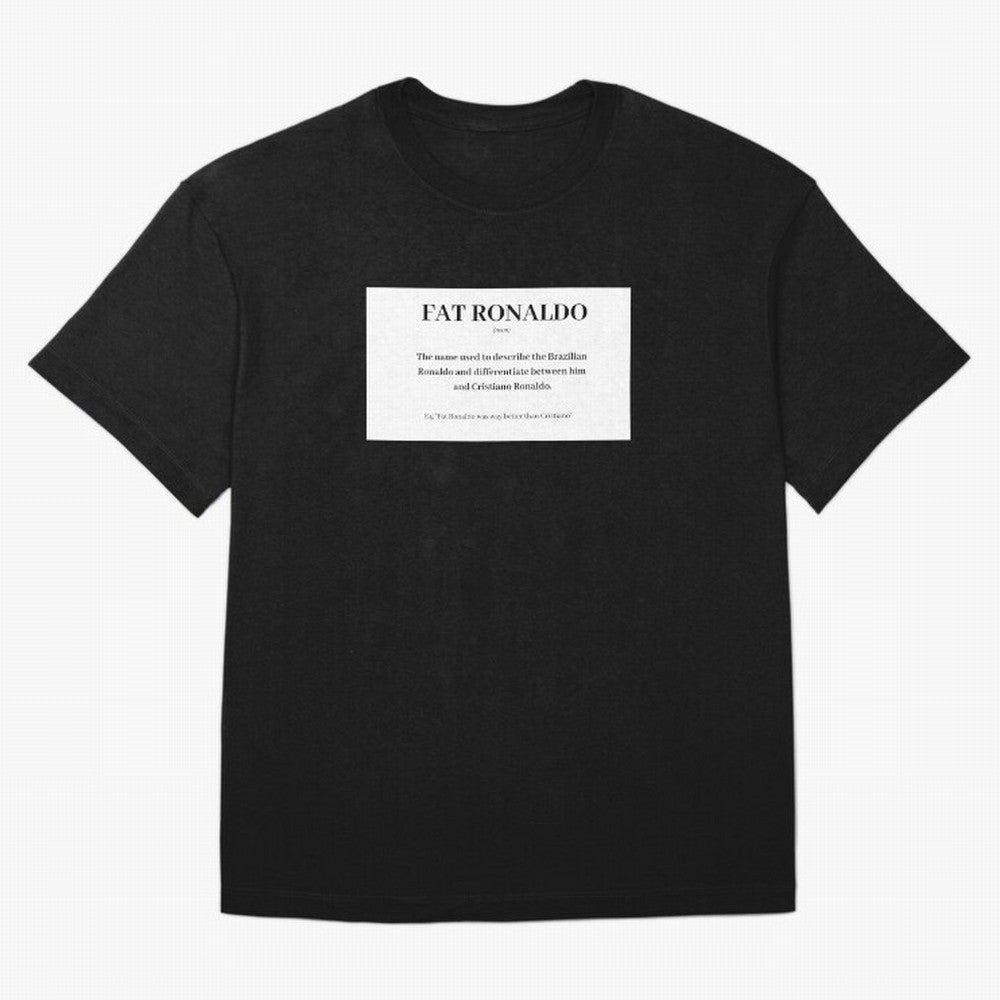 FAT RONALDO Oversized T-Shirt Carry the Colors and Pride of FIFA World Cup 2026 USA Canada Mexico for Fans of Neymar, Haaland and Cristiano Ronaldo and England, Bringing Goal Celebration Energy, Supporter Heritage, Football Icons and Worldwide