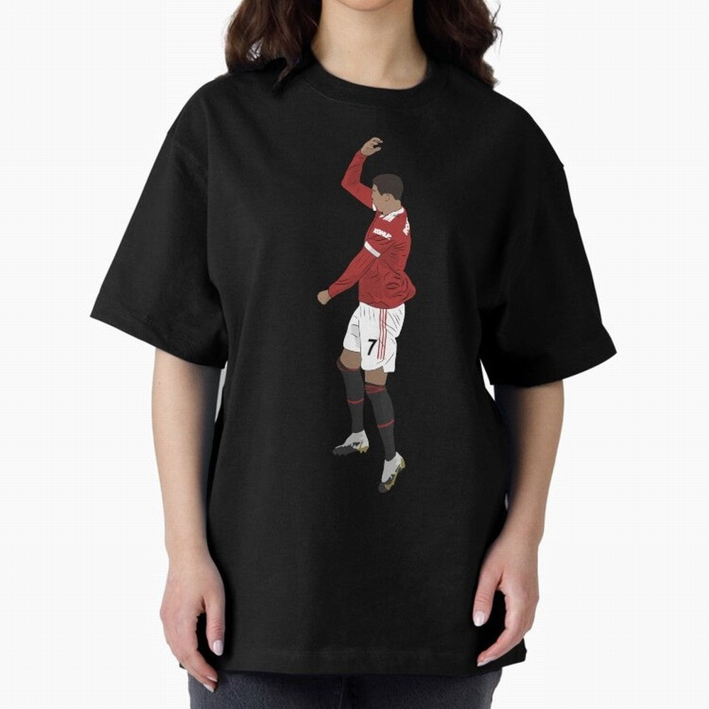 Cristiano Ronaldo Pirouette Siuuuu Goal Celebration Oversized T-Shirt Fuel the Hype around the FIFA World Cup 2026 Group Stage Journey through Neymar, Haaland and Cristiano Ronaldo Highlights, Brazil, Portugal and Argentina Pride, Stadium Chants,