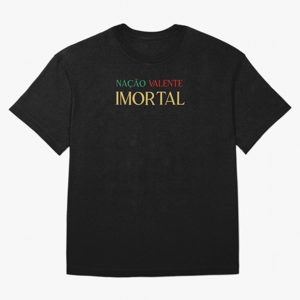 Na??o Valente Imortal Portugal Tuga Oversized T-Shirt Bring Stadium Energy to Global Football Passion for FIFA World Cup 2026 USA Canada Mexico, Highlighting Messi, Neymar and Mbappe, Spain and Netherlands, Match Day Excitement, Supporter Culture,