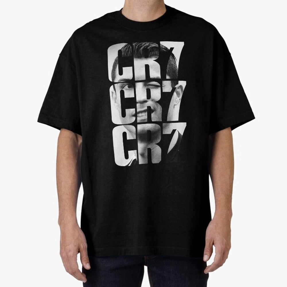 CR7 smile Oversized T-Shirt Bring Bold Fan Energy to Match Day Hype around FIFA World Cup 2026, Neymar, Netherlands, Worldwide Fan Energy, Dramatic Goals, Stadium Lights and Championship Celebrations; Ideal for Passionate Fans Who Love Underdog